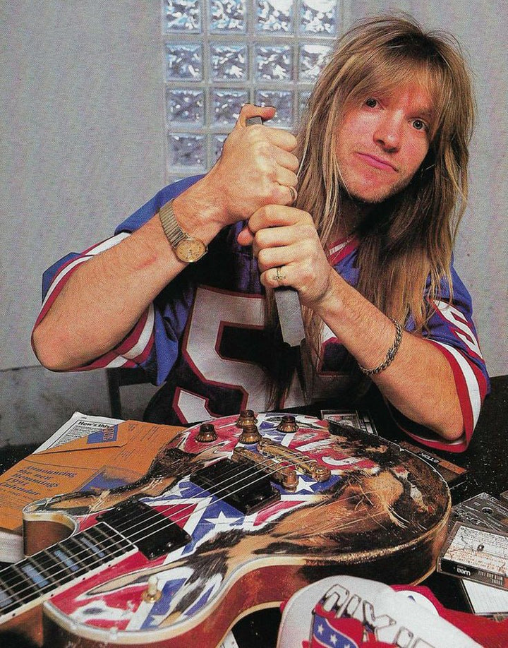 Zakk Wylde guitar stickers Rebel Flag Gibson Les Paul Black Sabbath