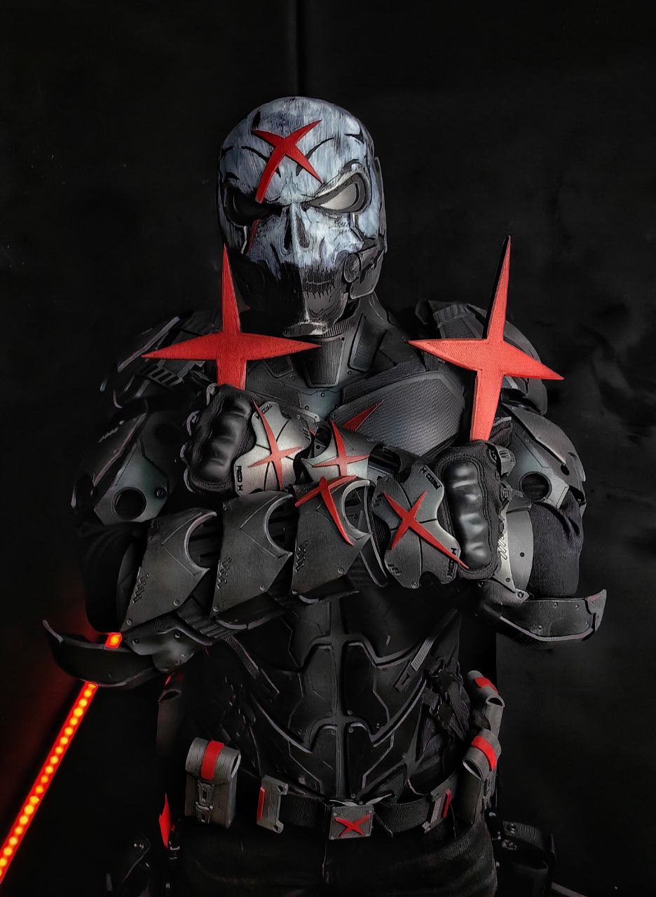 Red X Teen Titans armor cosplay costume