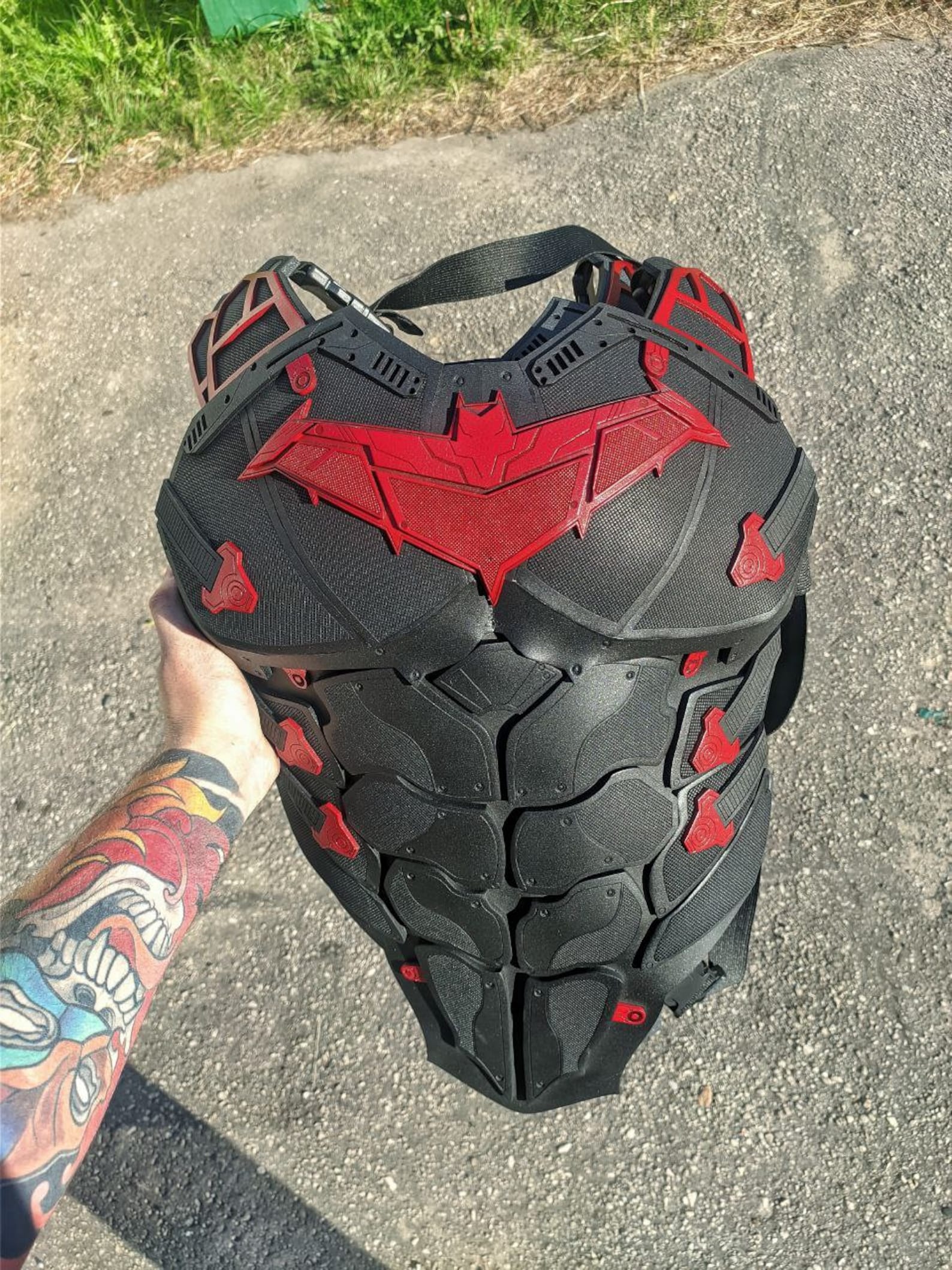 Red Hood cosplay chest armor vest ready to wear