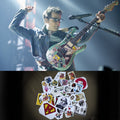 Rivers Cuomo guitar stickers Weezer vinyl decal set
