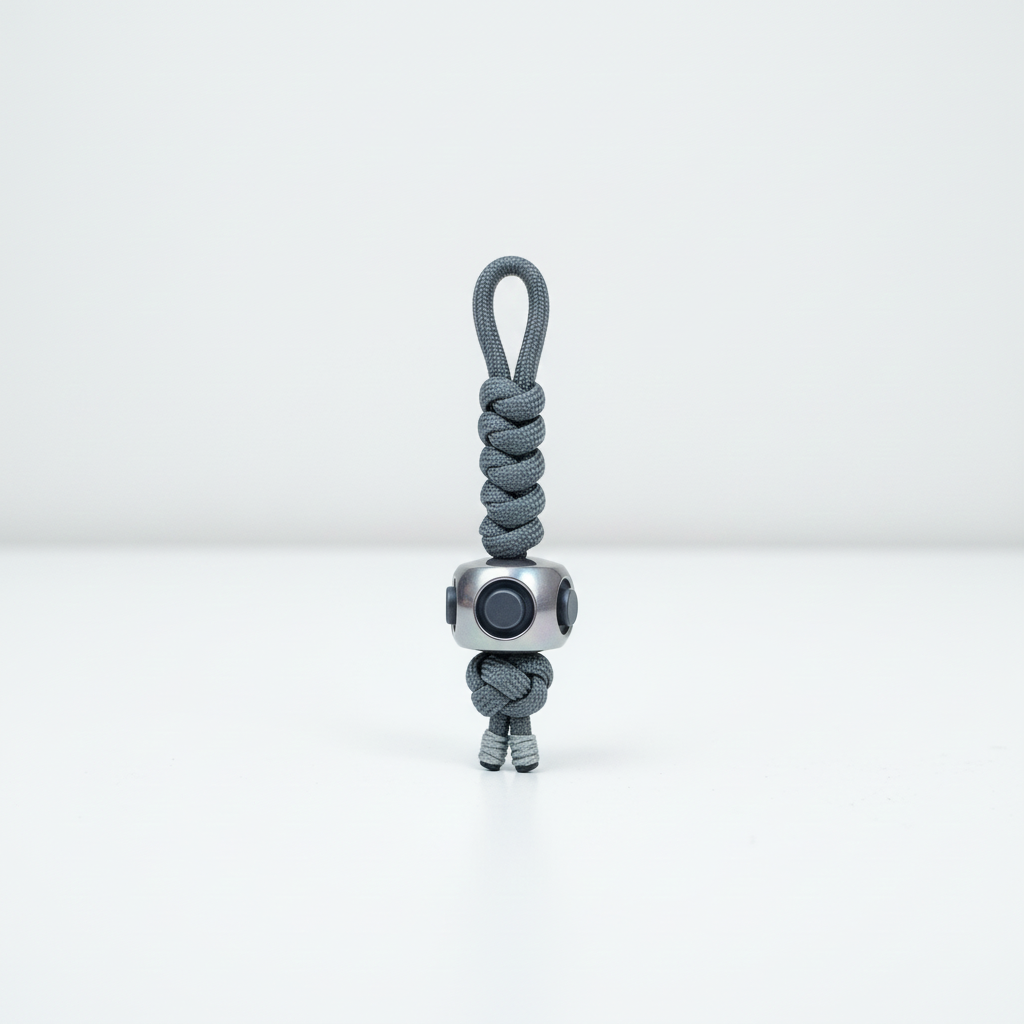 EDC spinner bead for paracord lanyards and keys