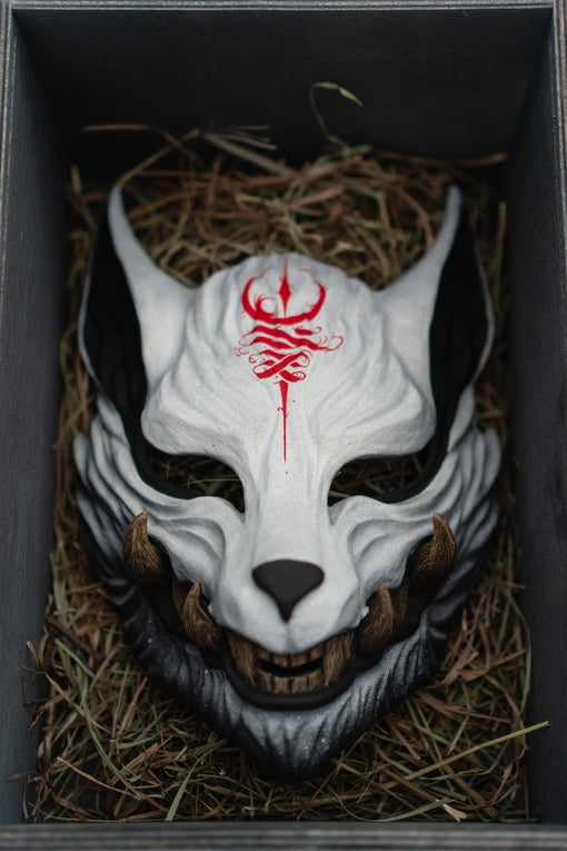 Japan Oni Mask of Wolf: Shaman