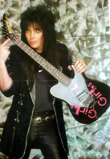 Mick Mars guitar stickers "Girls Girls" Kramer decal vinyl Motley Crue set 3