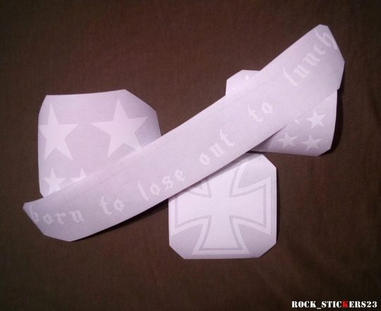 Lemmy Kilmister guitar decal Motorhead vinyl sticker Rickenbacker "Born to lose"