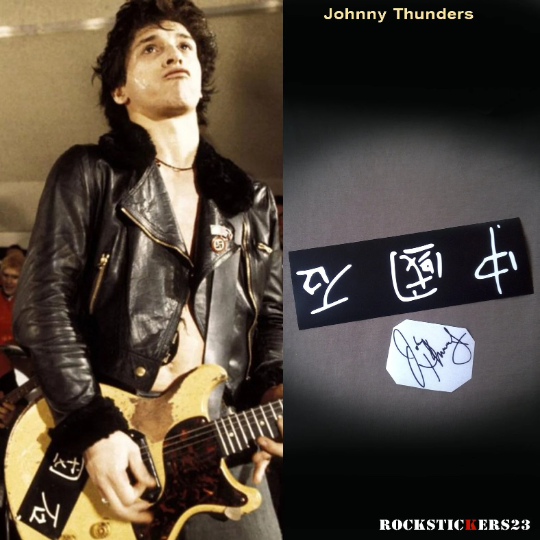 Johnny Thunders guitar stickers Chinese Model vinyl decal Gibson Les Paul Junior