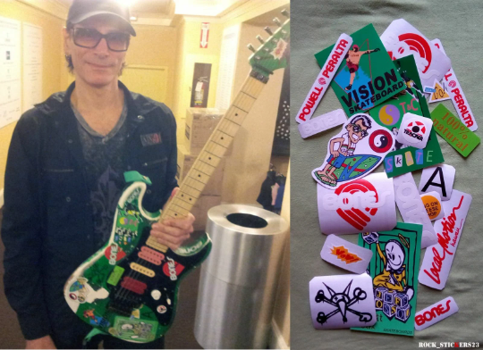 Steve Vai's Green Meanie guitar stickers Charvel vinyl decal skate Full Set 19