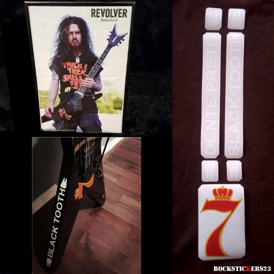 Dimebag Darrell guitar stickers Washburn Dime decal seven Pantera