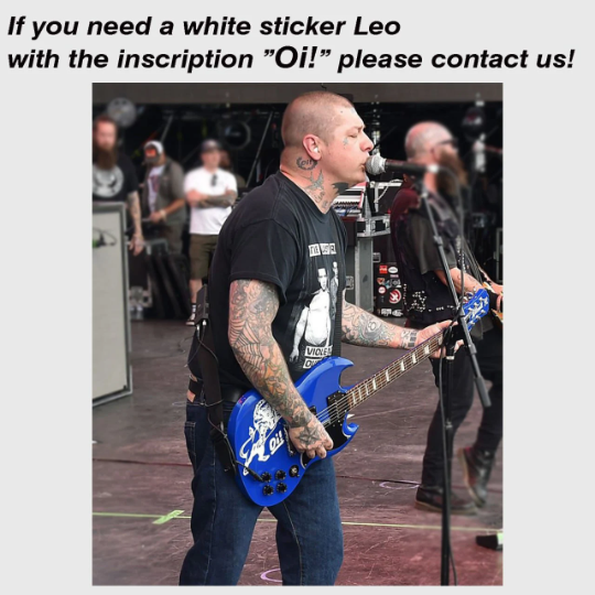 Lars FREDERIKSEN Guitar Stickers Rancid Leo Millwall FC Gibson SG Punk Rock, Hardcore