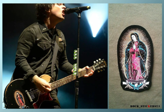 Billie Joe sticker The Virgin Mary Gibson Les Paul Junior decal + logo GD