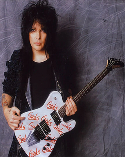 Mick Mars Girls guitar stickers Kramer Telecaster Motley Crue vinyl decal set 12