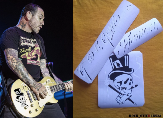 Mike Ness guitar stickers Social Distortion From n "G" to n Gent vinyl decal