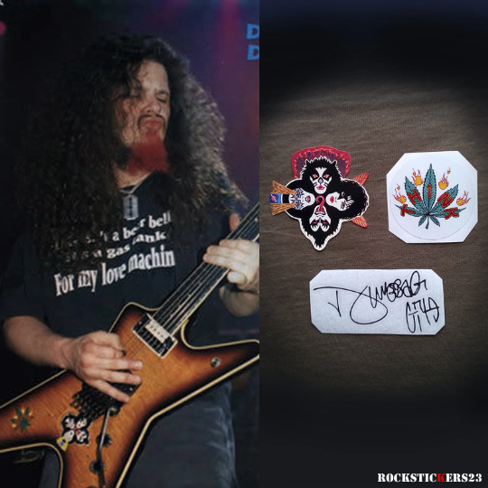 Dimebag Darrell Dean ML guitar stickers Pantera decal kiss band +vinyl autograph