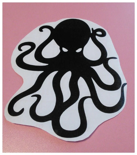 MARK HOPPUS Sticker Octopus Vinyl Bass Guitar BLINK-182 Pop-Punk Decal Laptop