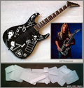 Jeff Hanneman guitar stickers vinyl decal Slayer Jackson Full Set 22