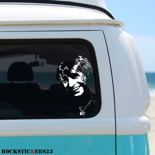 BON Scott Vinyl Portrait Stickers Guitar, Car, Laptop AC/DC Without Background Decal