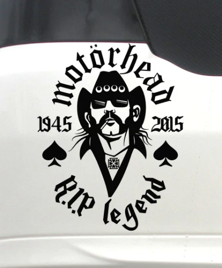 LEMMY KILMISTER Sticker MOTÖRHEAD Vinyl Decal R.i.p Legend In Memory