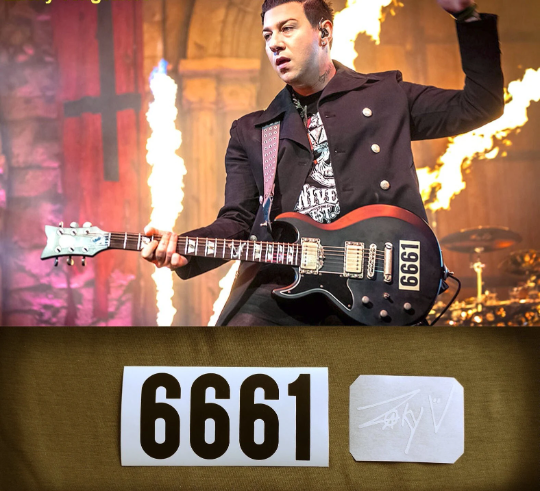 Zacky Vengeance guitar sticker 6661 vinyl Avenged Sevenfold Schecter Reissue LH