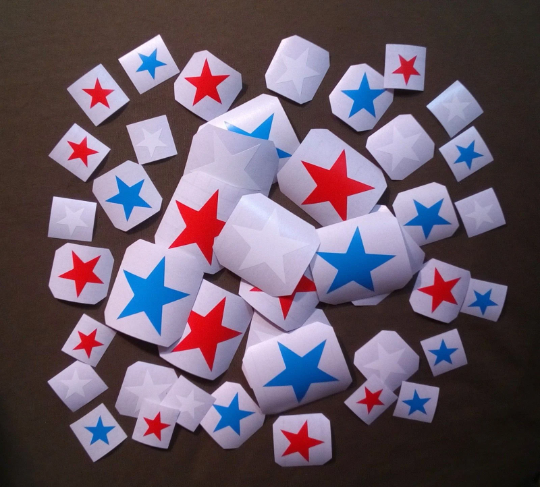 Stickers stars vinyl stylish for all types of guitars set 28 decal to decorate