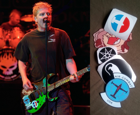 Dexter Holland guitar stickers Offspring decal signature Ibanez Punk Full Set 5