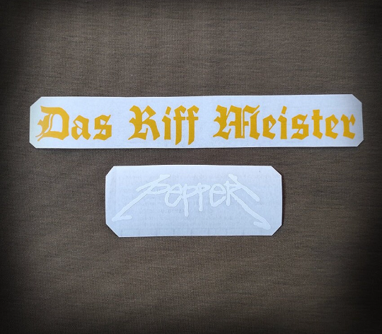 Pepper J.Keenan guitar sticker "Das Riff Meister" Corrosion of Conformity. Set 2