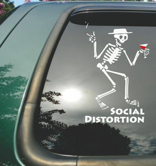 Social Distortion Vinyl Sticker Decal skull Car Mike Ness Punk Rock