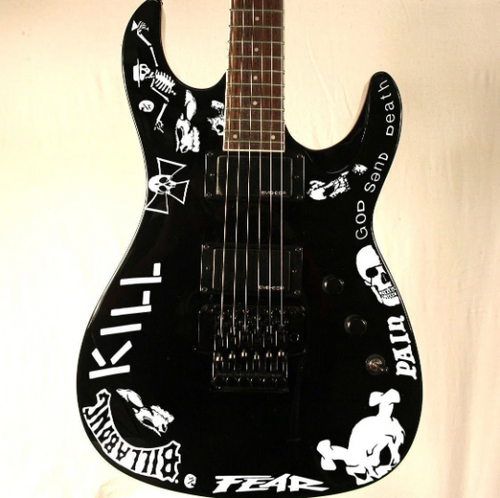 Jeff Hanneman stickers guitar KILL Custom ESP signature vinyl