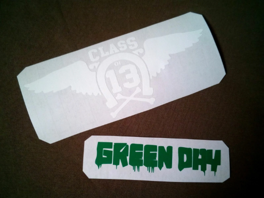 Green Day stickers guitar vinyl decal Billie Joe Armstrong CLASS 13 + BONUS