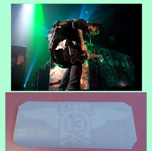 Green Day stickers guitar vinyl decal Billie Joe Armstrong CLASS 13 + BONUS