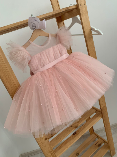 Tulle cute dress for girls, birthday dress