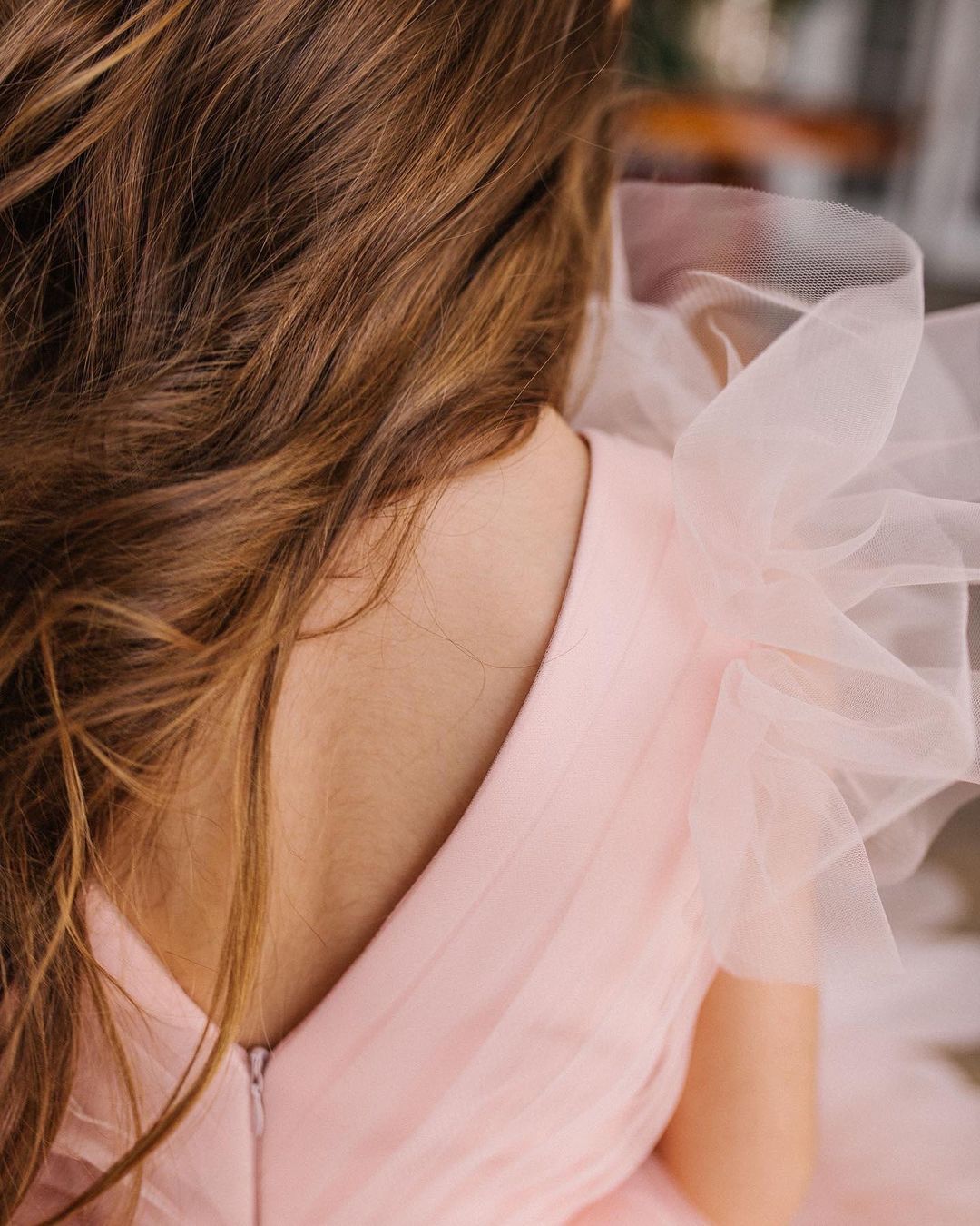 Flower girls dress, Pink tulle dress