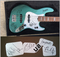 U2 autographs stickers vinyl Bono, The Edge, Adam Clayton,Larry Mullen Jr. Set 5 | Kenesberem