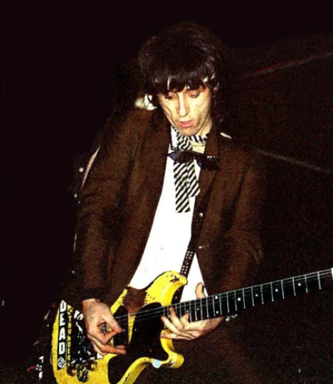 Johnny Thunders guitar stickers Dead or Alive vinyl decal Gibson Les Paul Junior