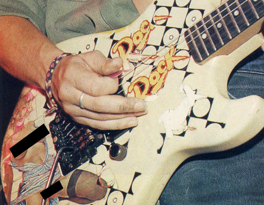 Alice In Chains inspired guitar decal for rock and grunge fans