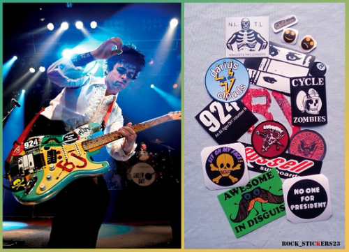 Billie Joe guitar vinyl stickers for Fender Starcaster