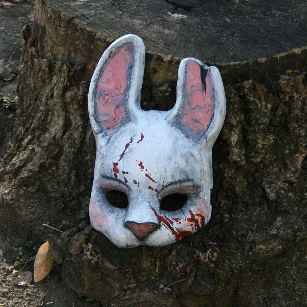 Dead by Daylight cosplay mask wearable detailed close-up