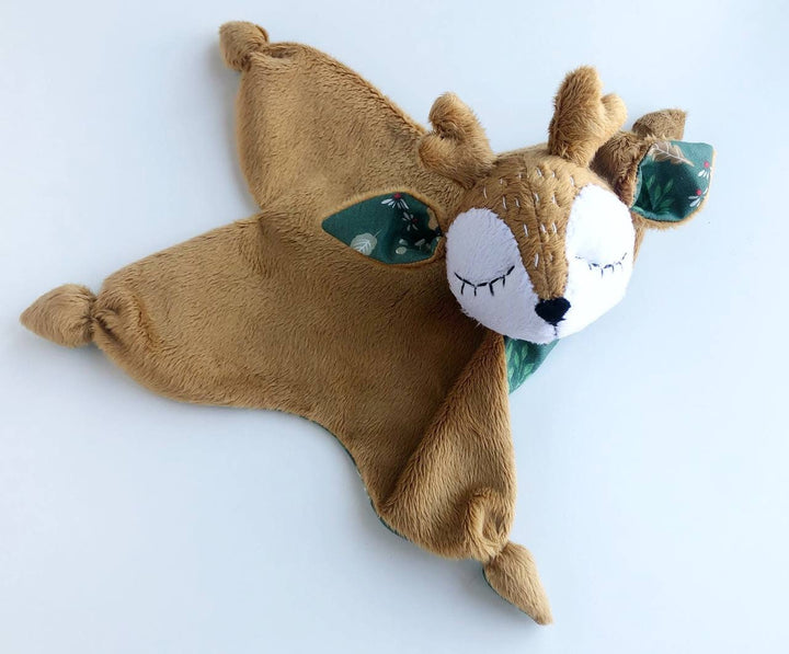 Deer lovey blanket, baby lovey, stuffed deer for baby, fawn lovey