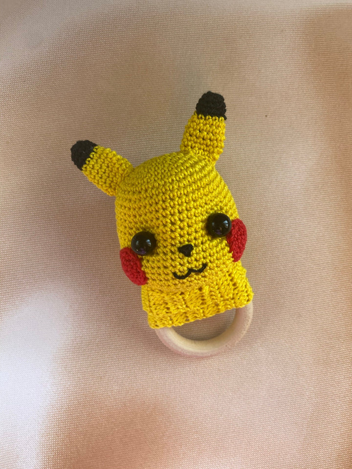 Pokemon Pikachu rattle, Inspired Pokeball, Baby shower, baby gift