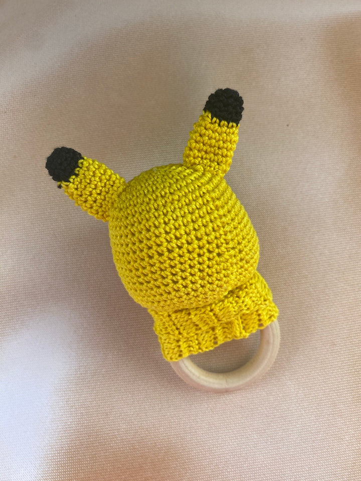 Pokemon Pikachu rattle, Inspired Pokeball, Baby shower, baby gift