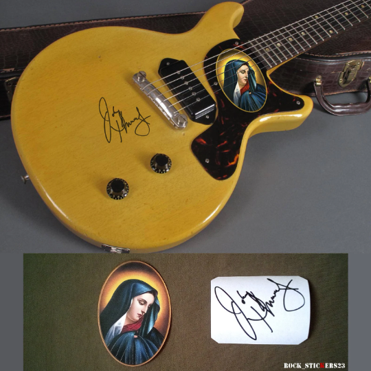Johnny Thunders Our Lady of Sorrows guitar stickers vinyl decal