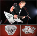 Metal guitar vinyl stickers decal set with James Hetfield ESP logo