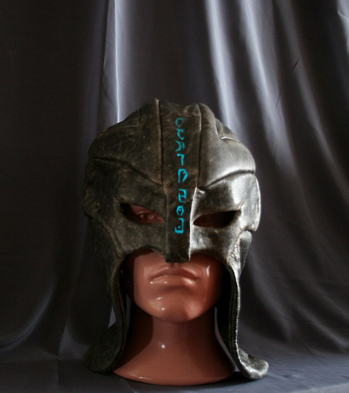 The Elder Scrolls Skyrim Gray Fox Mask glowing runes Inspired Wearbale cosplay