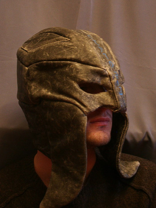 The Elder Scrolls Skyrim Gray Fox Mask glowing runes Inspired Wearbale cosplay Christmas Birthday gift