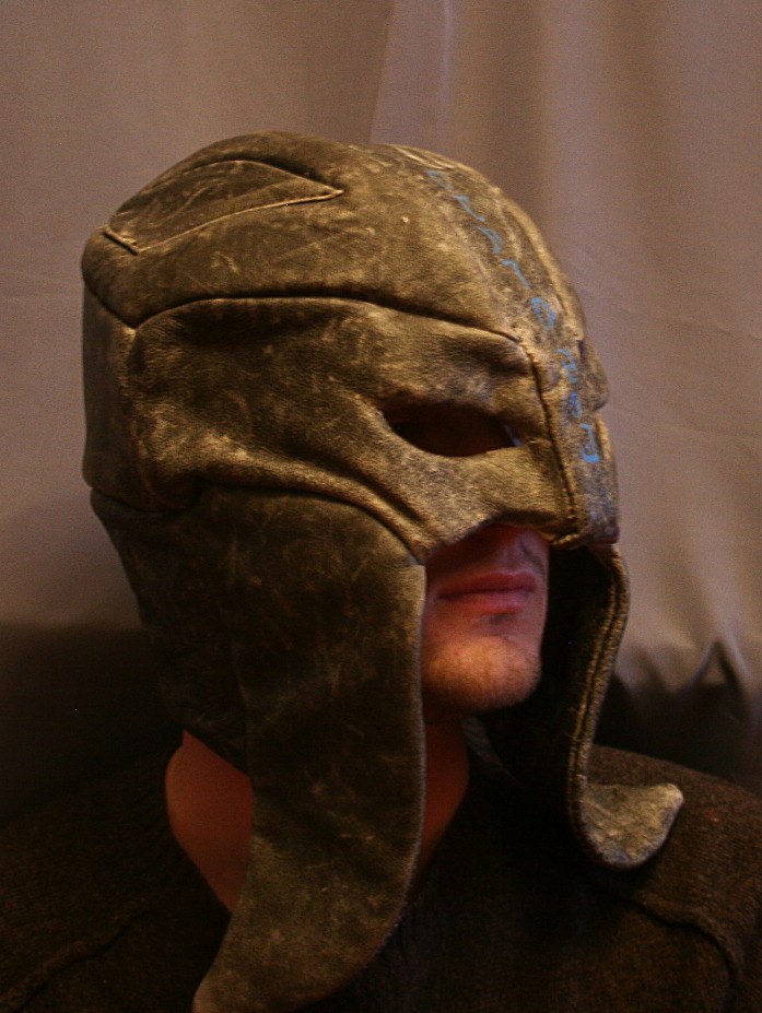 The Elder Scrolls Skyrim Gray Fox Mask glowing runes Inspired Wearbale cosplay